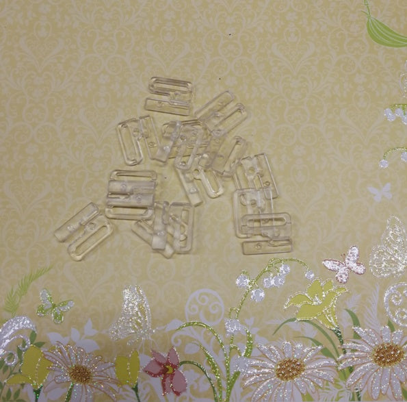 Bikini Clasps 20mm Clear