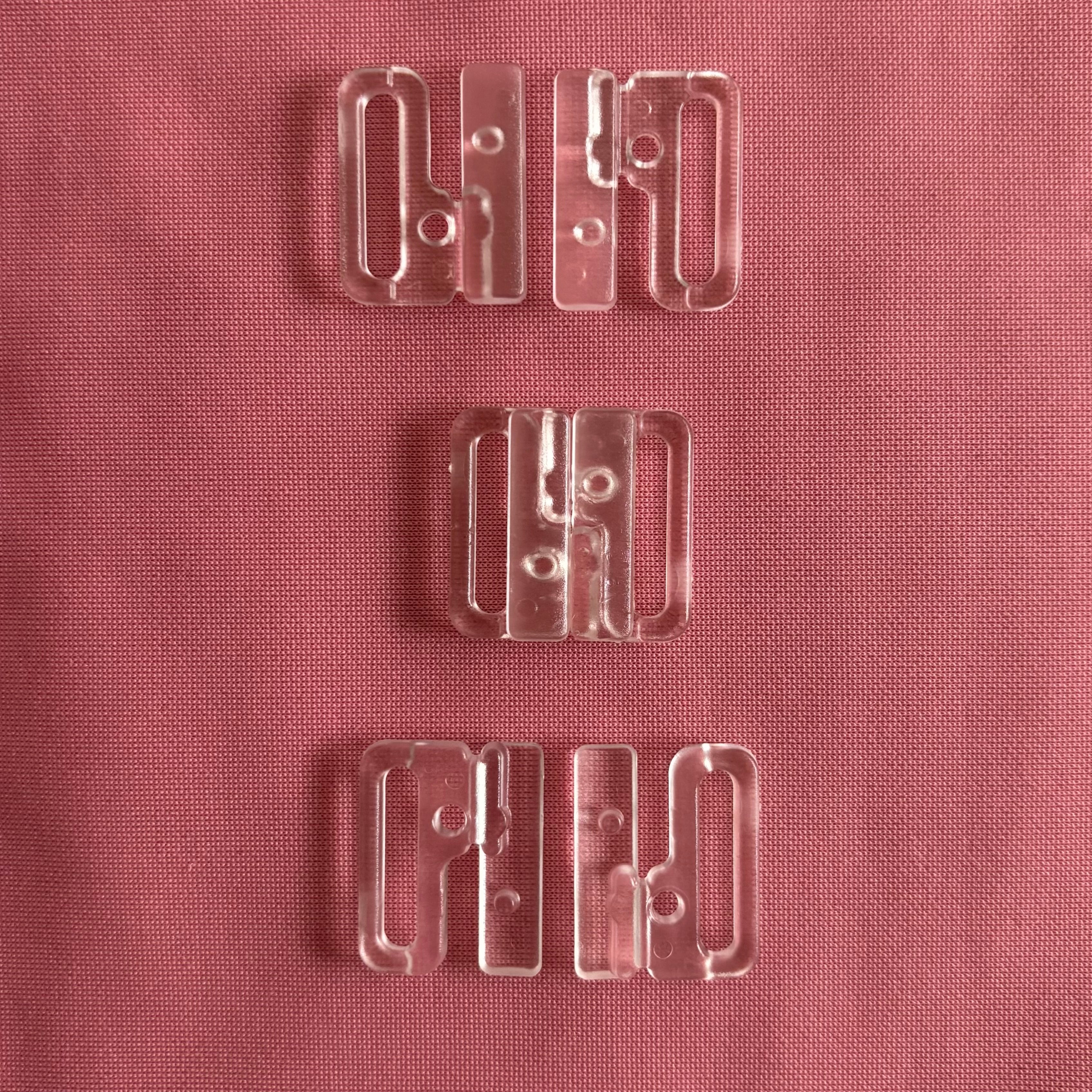 Bikini Clasps 20mm Clear