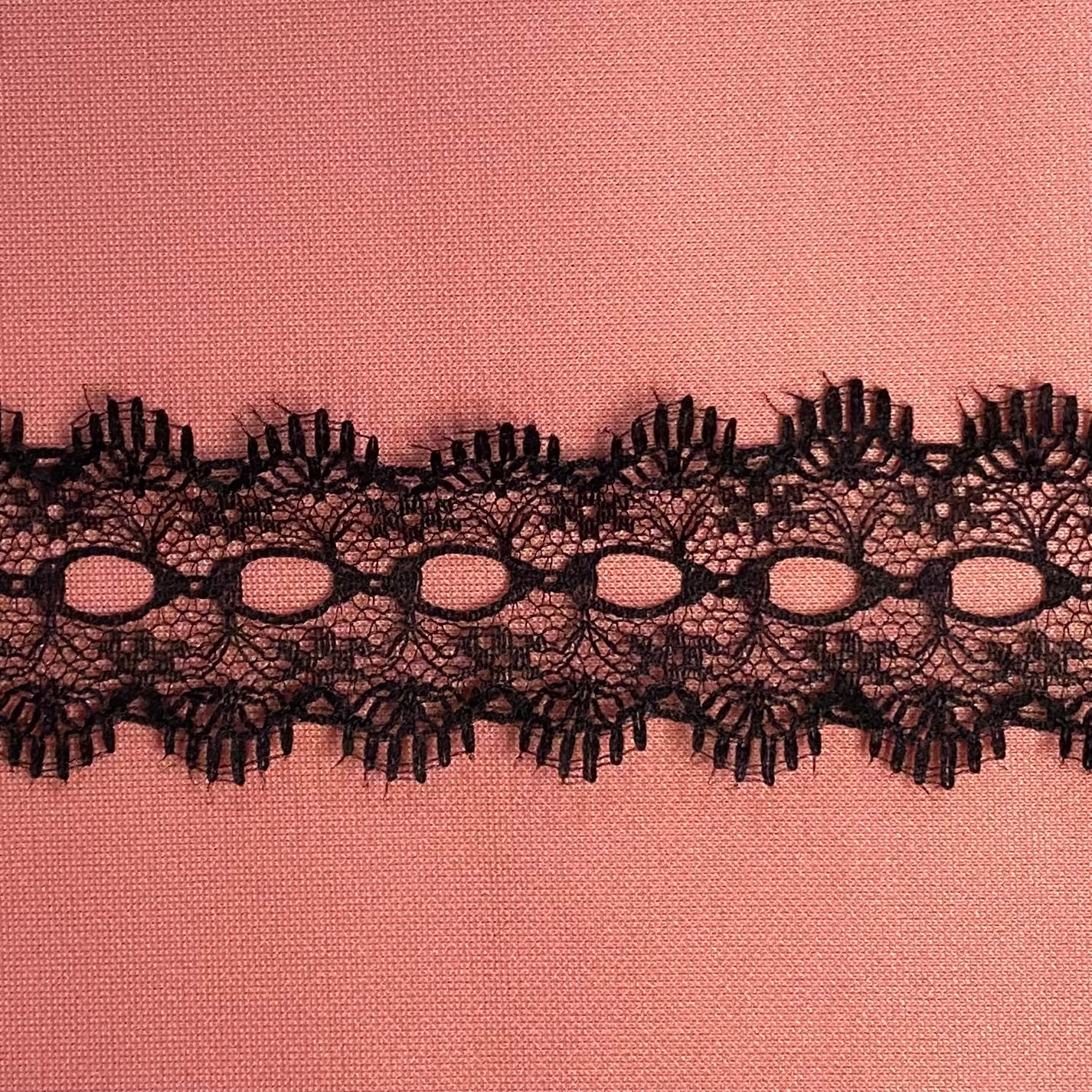 Non-Stretch Lace Decorative Black