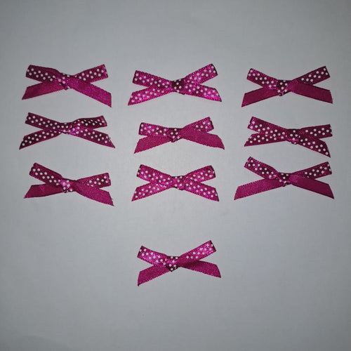 Bows - Magenta polkadots