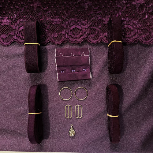 Bra Making Kit - Classic Lace Nightshade