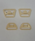 Breastfeeding clips beige 20mm