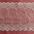 Embroidered Lace DNA White