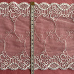 Embroidered Lace DNA White
