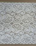 Stretch Lace Floral White