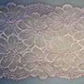 Stretch Lace Embossed Light Pink Flowers