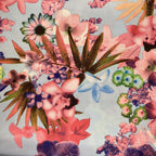 Scuba Pink Light Blue Purple Flowers