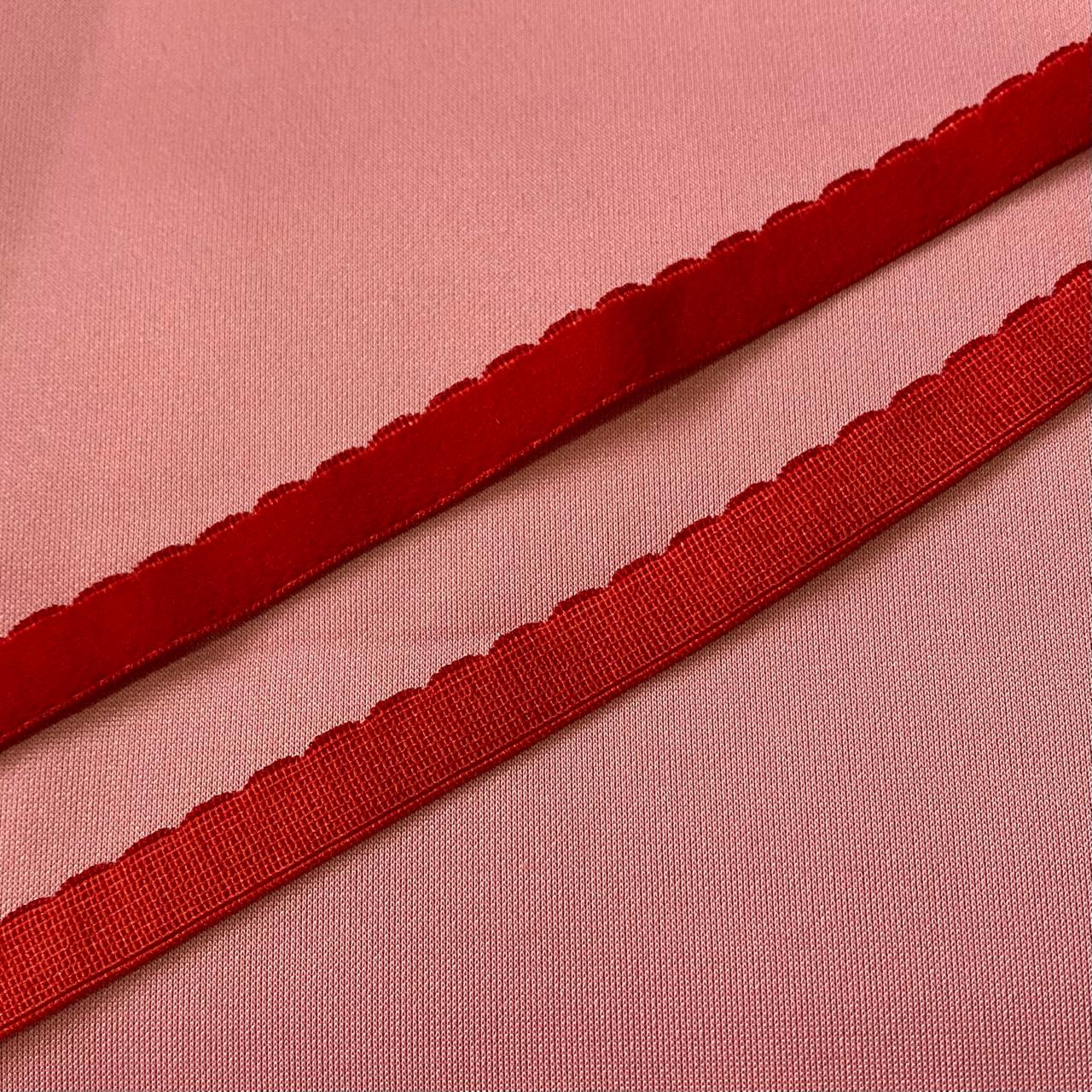 Scalloped Plush Elastic
