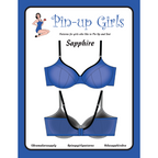 Pin-Up Girls Pattern Sapphire Partial Band Bra