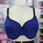 Pin-Up Girls Pattern Sapphire Partial Band Bra