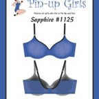 Pin-Up Girls Pattern Sapphire Partial Band Bra