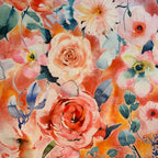Scuba Pink Red Flowers