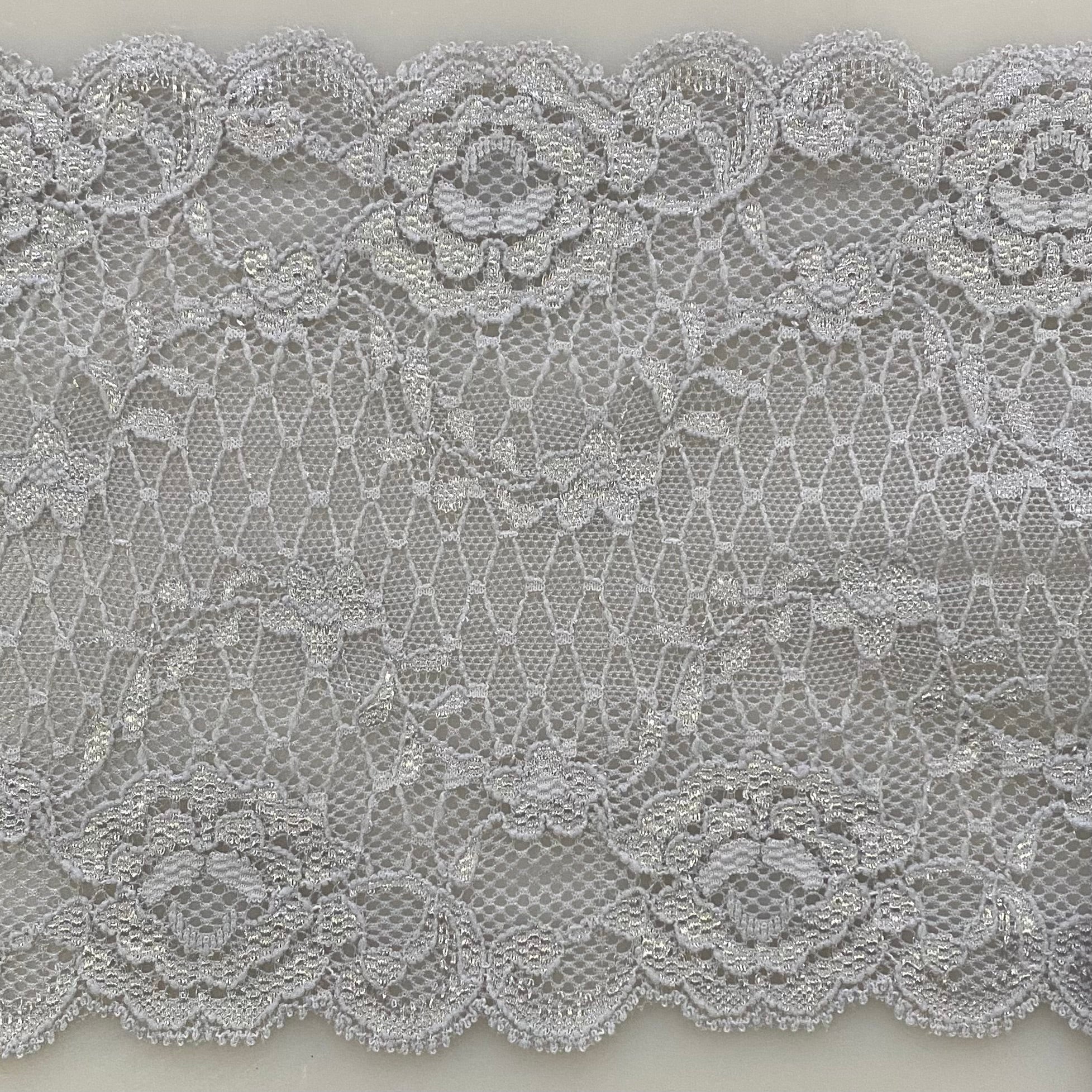 Stretch Lace Silver