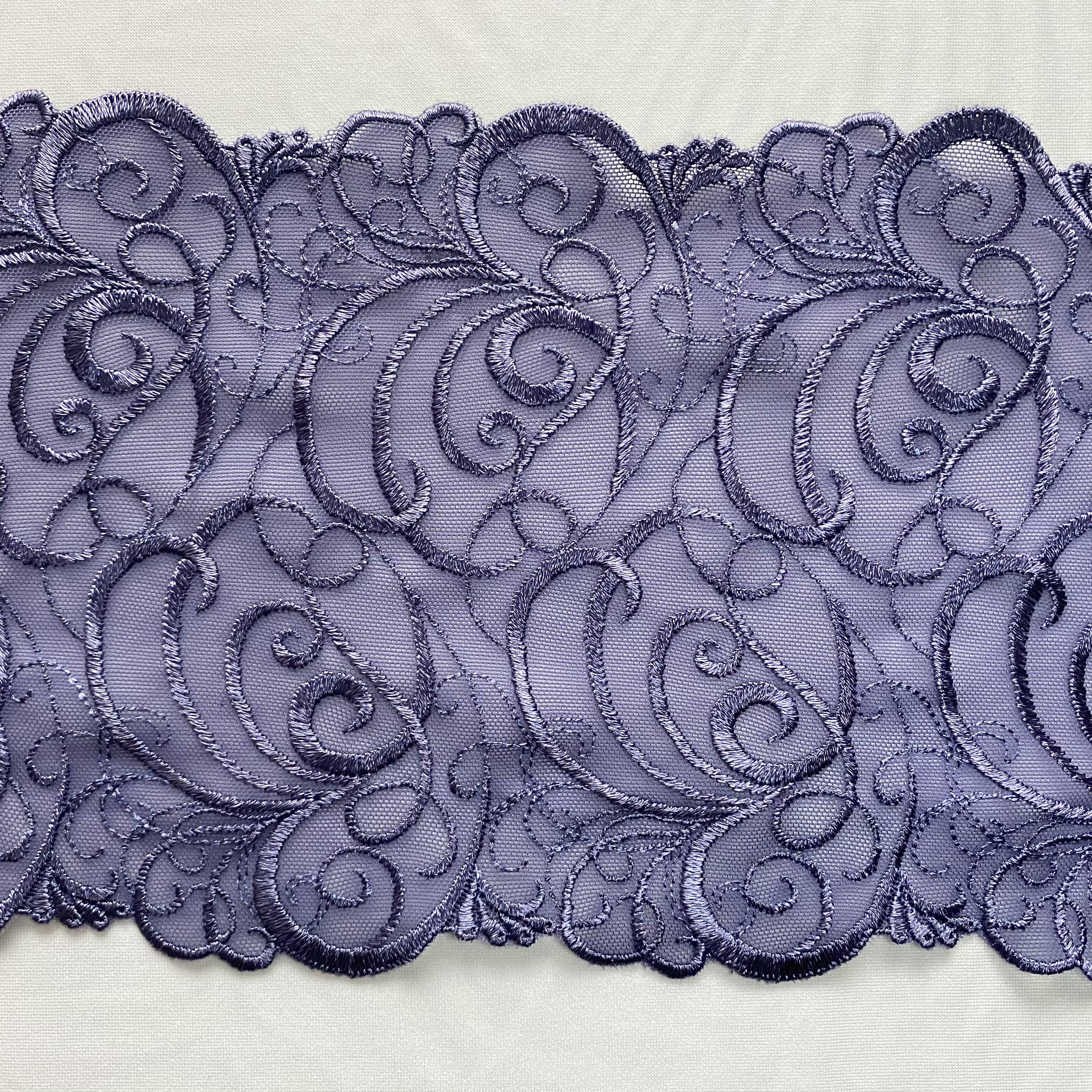 Stretch Lace Denim Grey 16,5cm