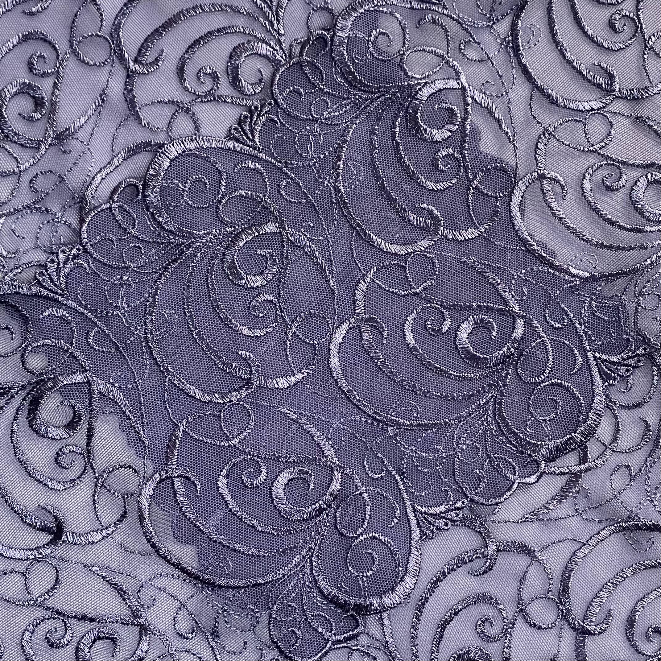 Stretch Lace Denim Grey 16,5cm