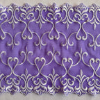 Stretch Lace Hearts White