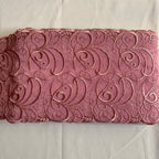 Stretch Lace Swirls Pink