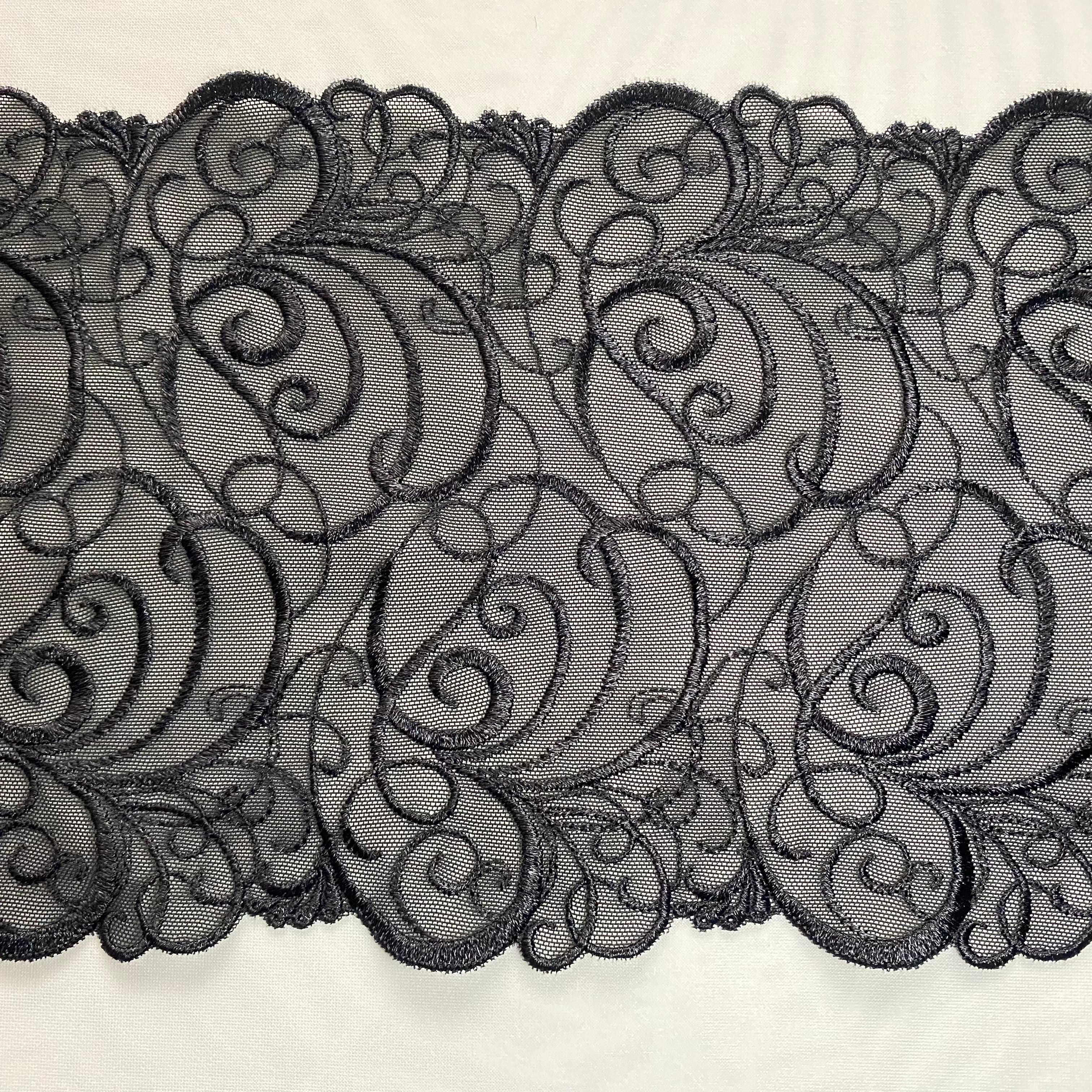 Stretch Lace Black 16,5cm