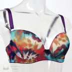 Pin-Up Girls Pattern T-Shirt Foam Cup Bra