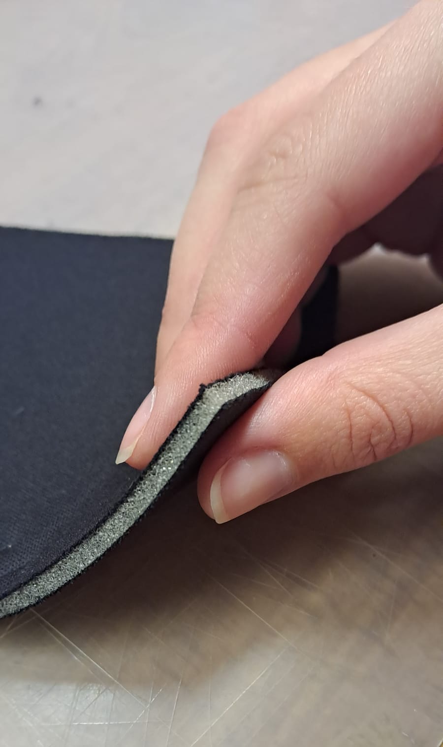 Black Laminated Foam - Cut and sew foam 3mm