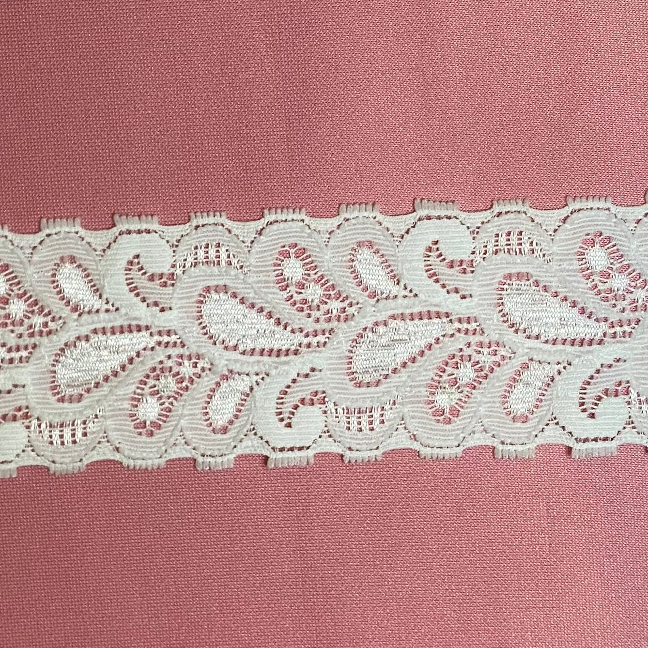 Stretch Lace Decorative White