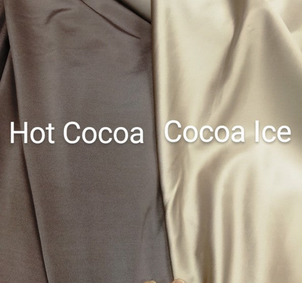 Laminated non-stretch fabric Cocoa Ice