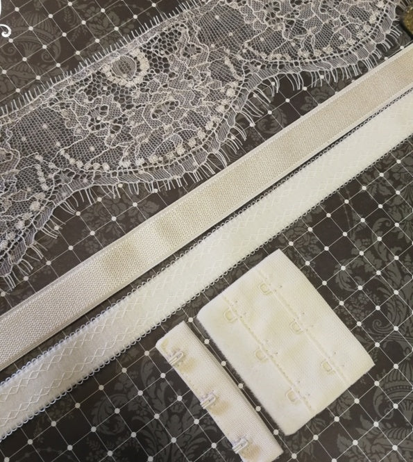 16mm Ivory Bra Strap