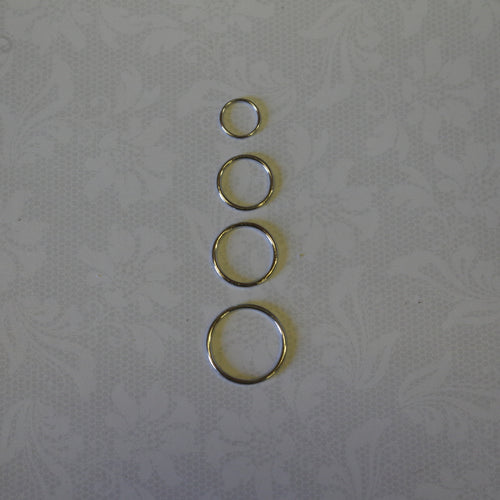 Silver metal alloy rings