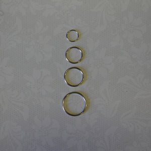 Silver metal alloy rings