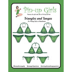 Pin-Up Girls Pattern Triangles Tangas Bikini